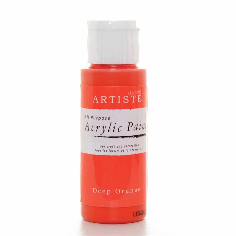 Artiste Acrylic Paint Deep Orange